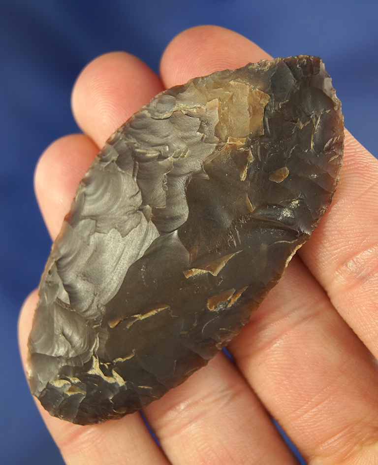 Well flaked 2 5/8" Cascade Knife found near Crump Lake, Oregon. Ex. Charlie Mitchell collection.