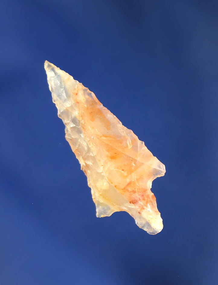 1 1/8" pink and clear highly translucent agate Rabbit Island found near Scappoose, Oregon in 1962-63