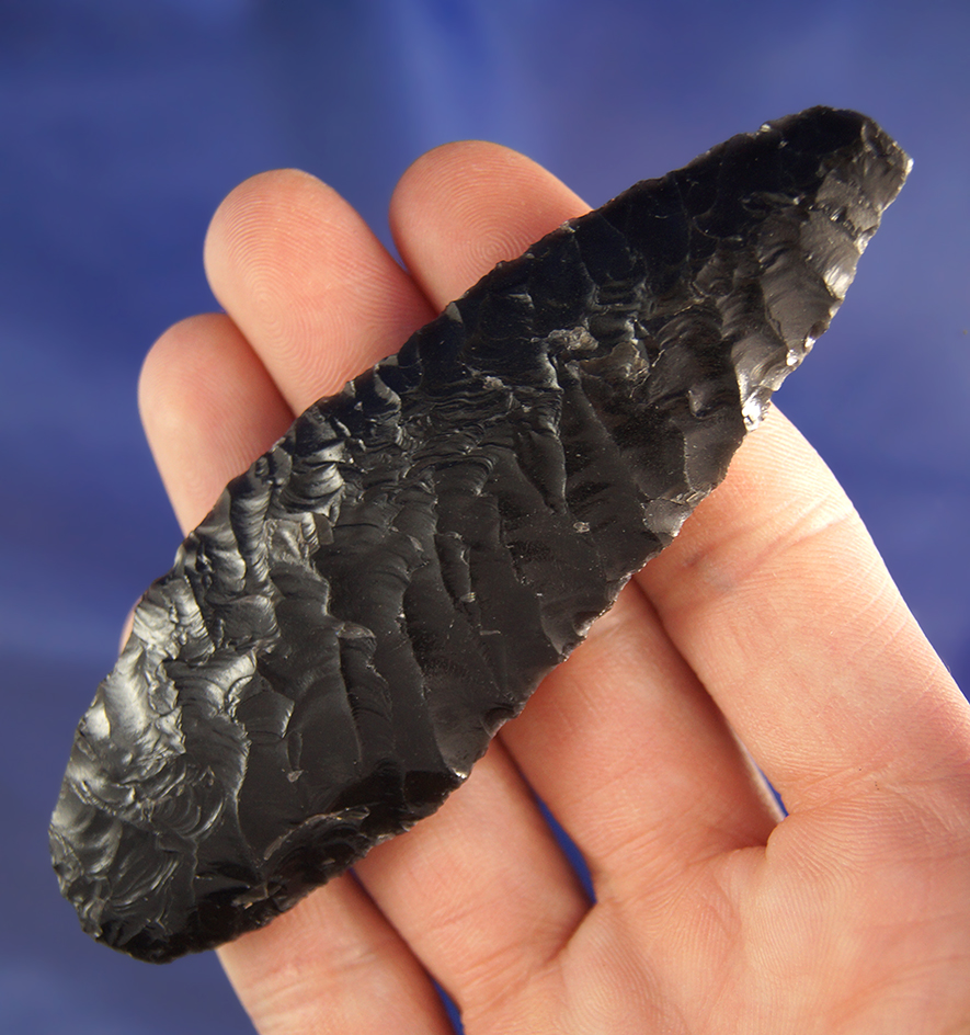 3 7/8" Cascade Shouldered found near Fort Rock, Oregon.