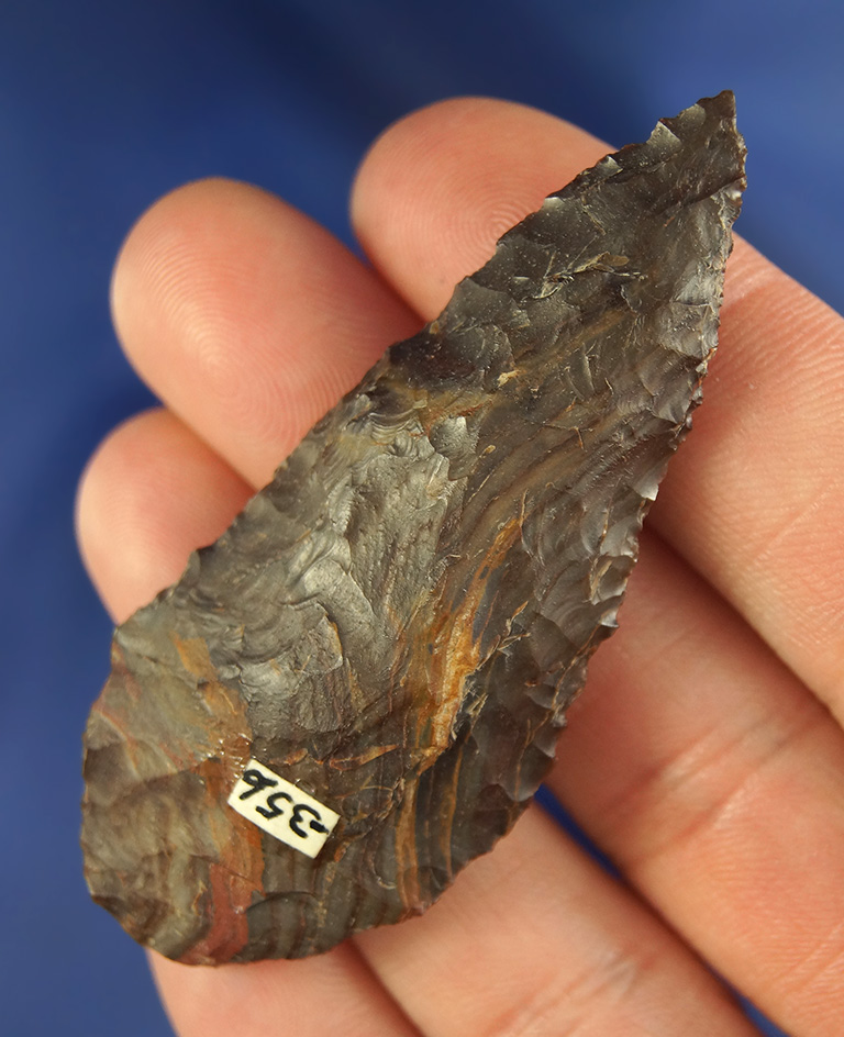 2 9/16" Wahmuza Knife made from attractive material found near The Dalles, Oregon.