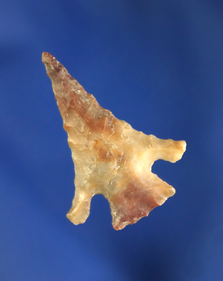 1 1/16" nicely styled Columbia River arrowhead with nice swept wings found in Oregon.