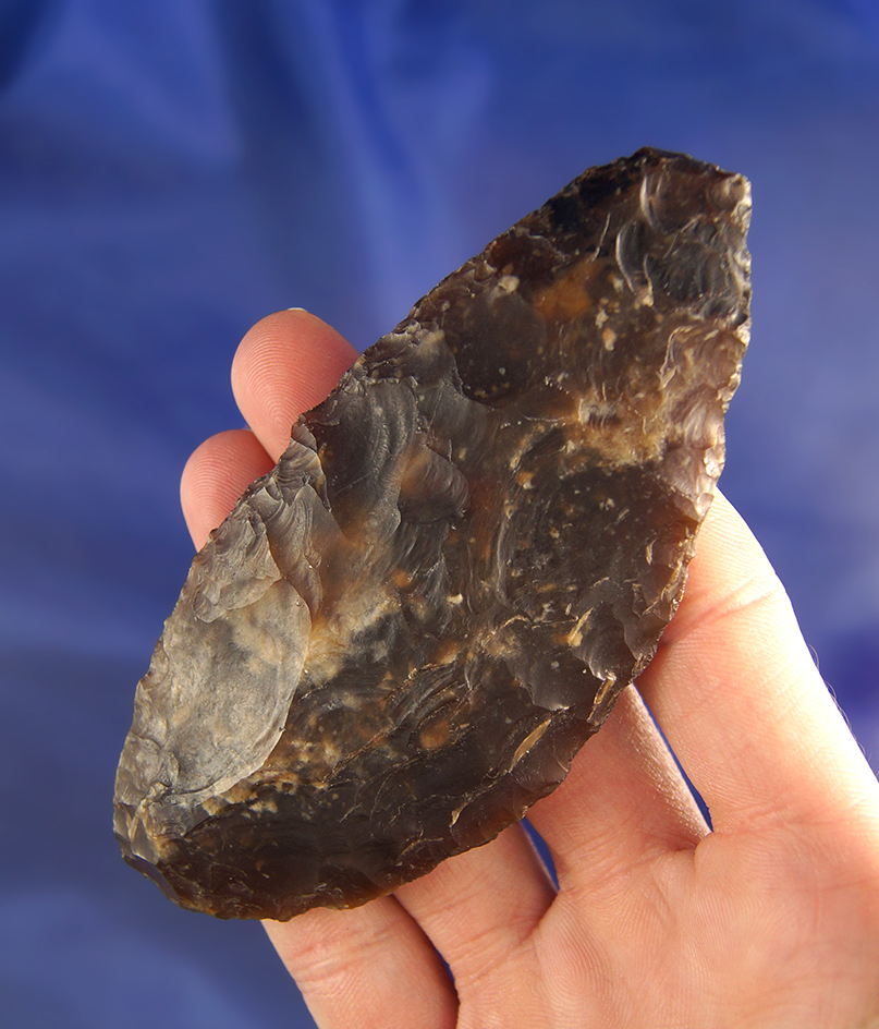 4 1/16" mottled agate Knife found in Oregon.