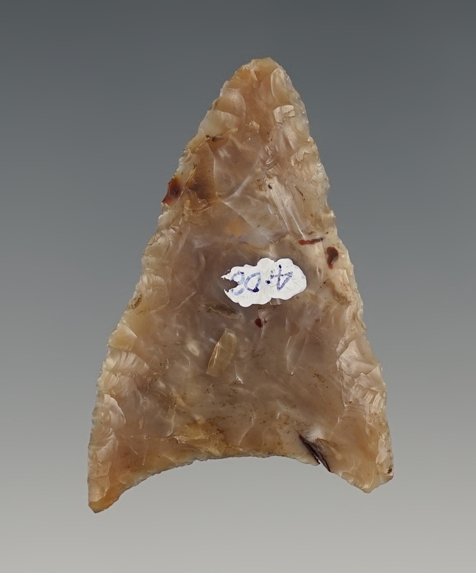 Well made 1 7/8" Triangular Point found close to the Columbia River, Oregon.