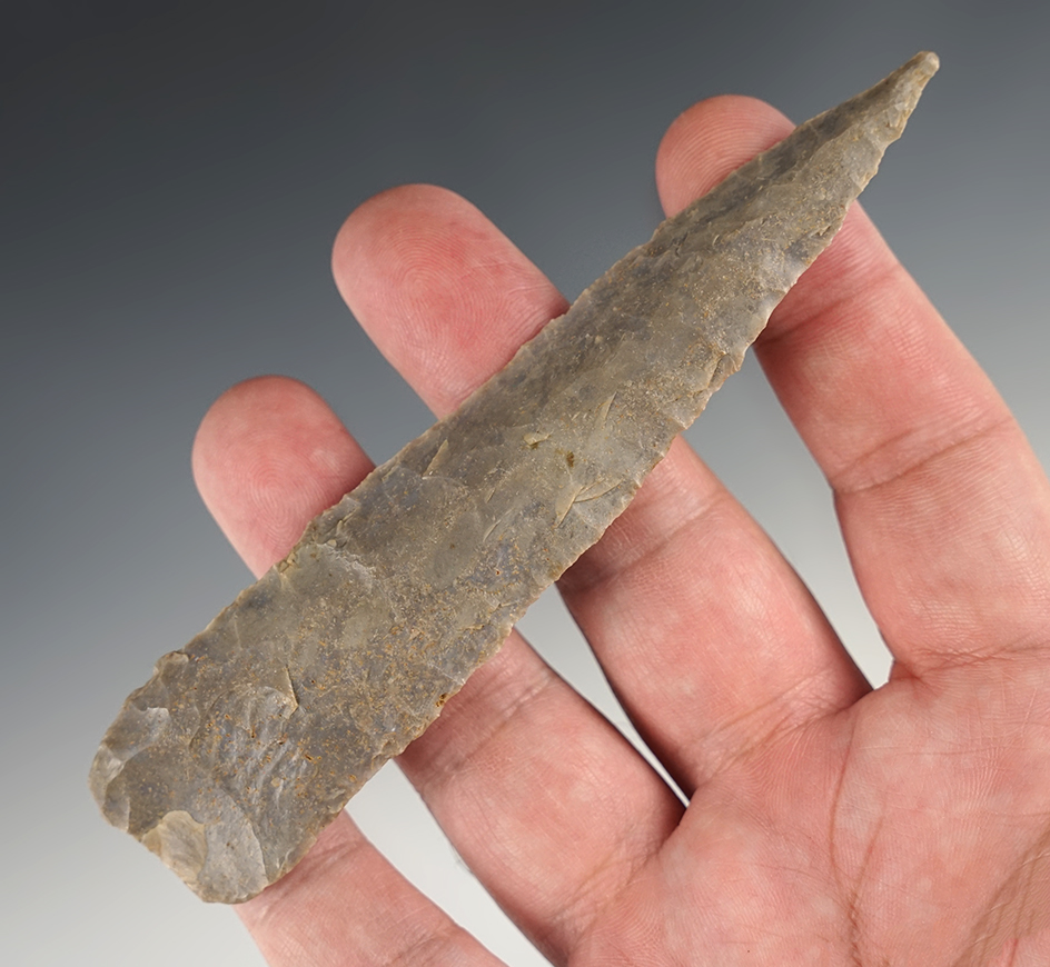 4 7/8"  Beveled Knife found in Boone Faith near Lake Barkley in Lyon Co., Kentucky.
