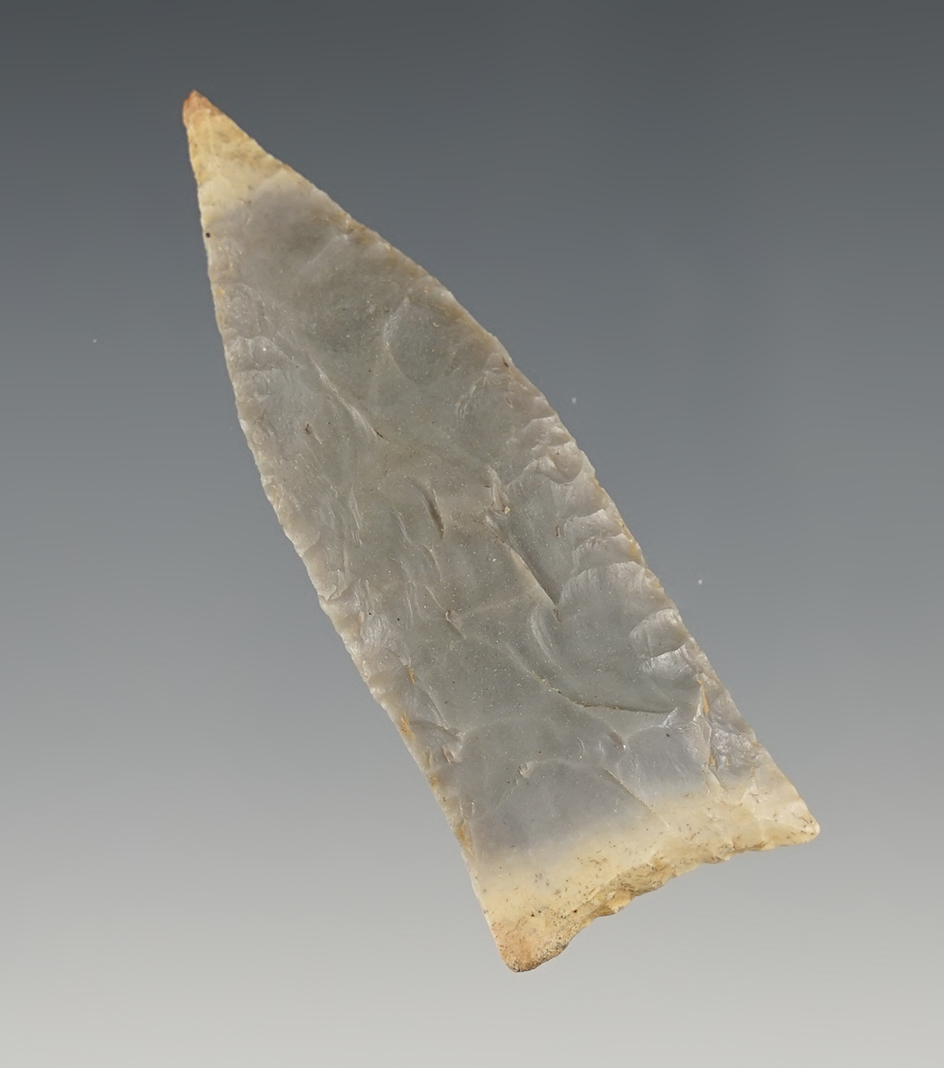 Finely made 2 1/2" Hornstone Copena found in Kentucky. Great edgework.