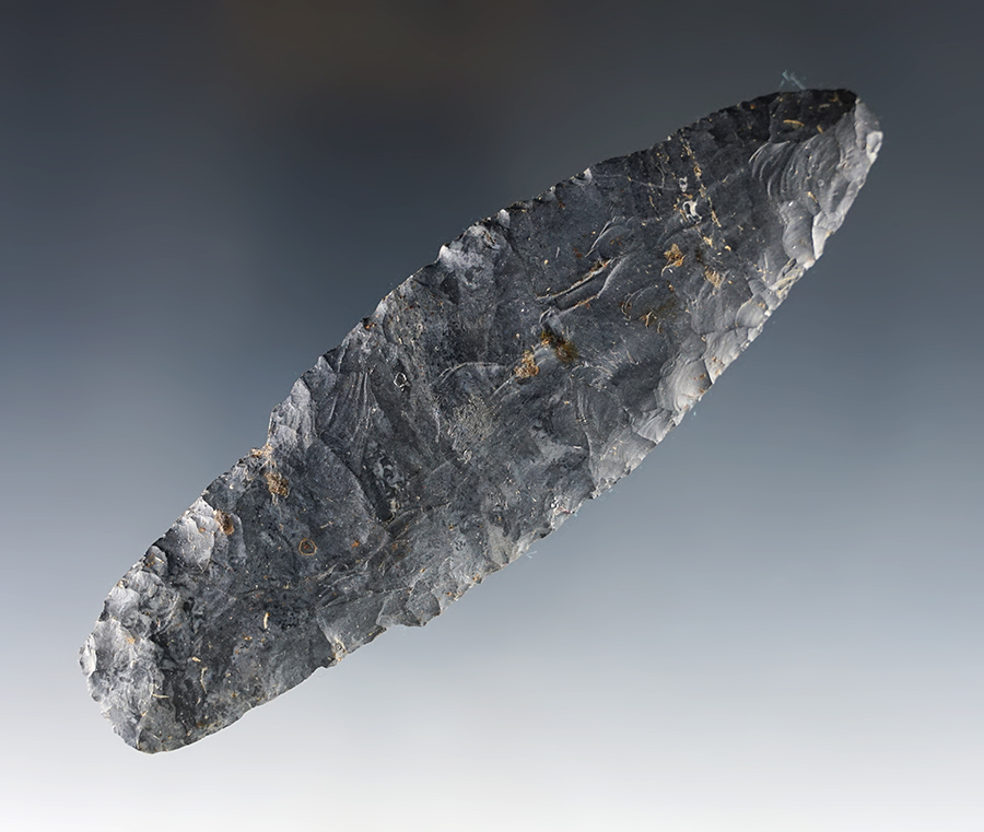 4 7/8" Ohio Adena made from a nice grade of Coshocton Flint.