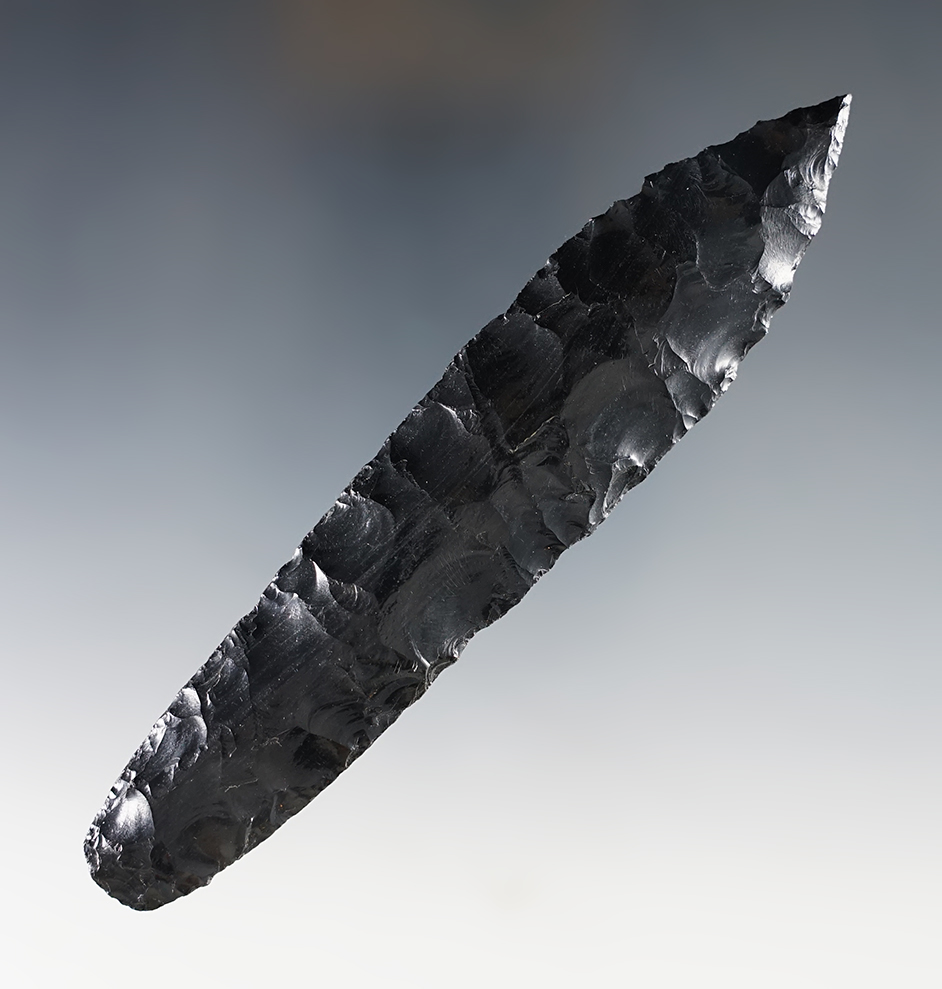 Sale highlight! Very rare Paleo artifact! Large 5 1/8" Paleo Haskett - Nevada. Stermer COA.