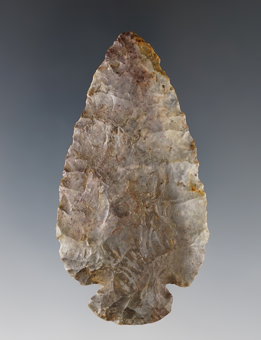 2 7/8" Dovetail - Coshocton Co., Ohio. Pict. Hothem's "Indian Artifacts of the Midwest" book V.