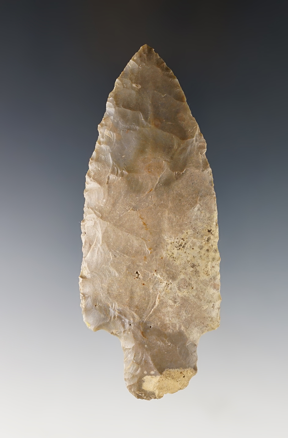 Nice 3 15/16" Adena found in Cheshire, Gallia Co., Ohio. 