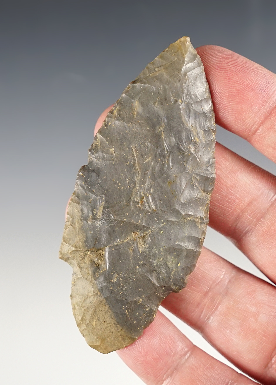 3 7/16" Adena found in Scioto Co., Ohio. Ex. Tom Davis, Eric Wagner collections. Bennett COA.