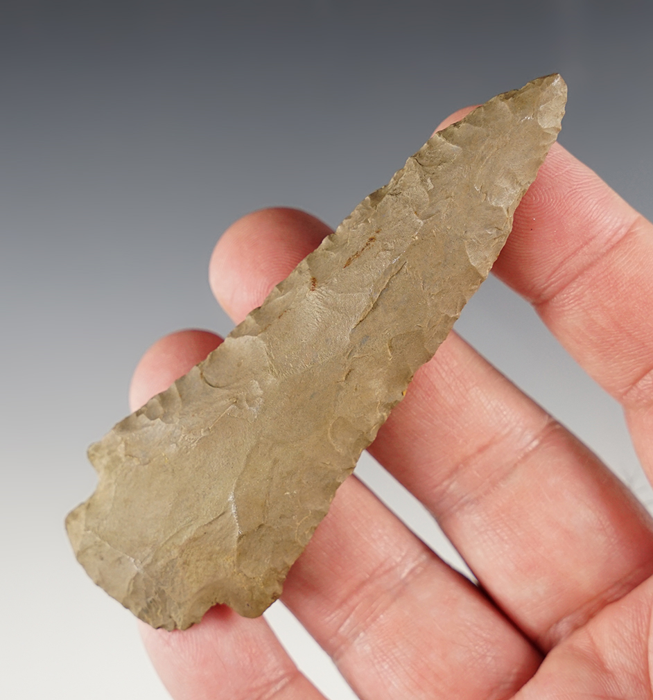 3 11/16" Stemmed Knife found in Ohio. Ex. Wehrle collection.