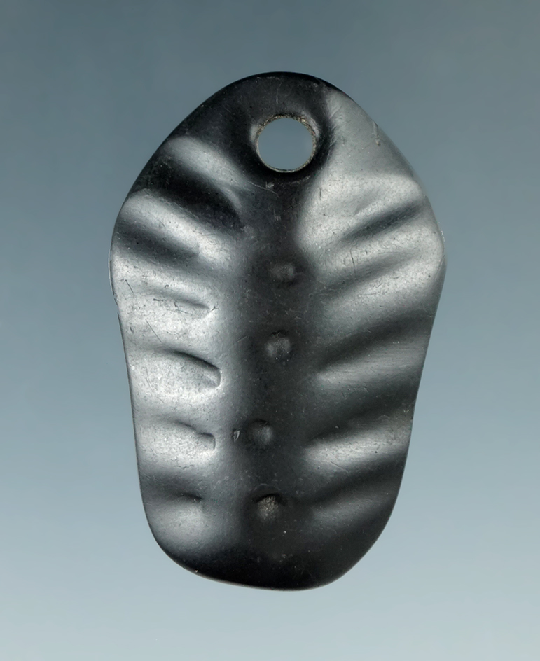 Miniature 1 13/16" River Polished Effigy Pendant found in Auglaize Co., Ohio.