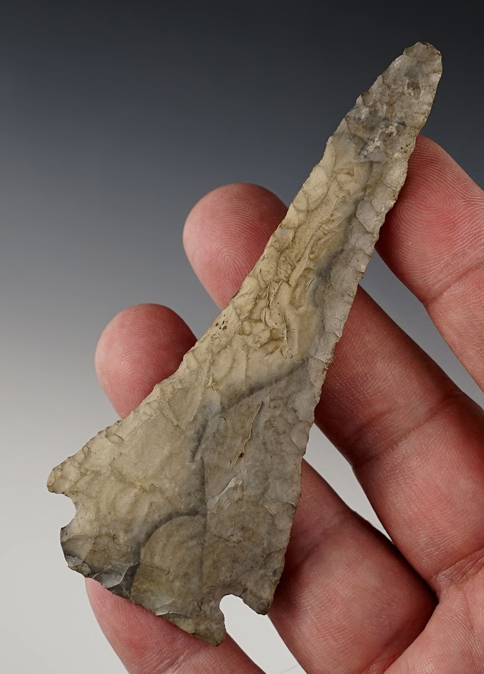 4" Coshocton Flint Meadowood that is well styled, found in Ohio. 
