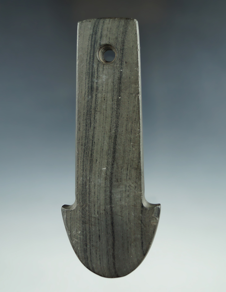 4 7/8" Adena Anchor Pendant - Stark Co., Ohio. Pictured in Ohio Archaeologist Volume 52, #3, page 22