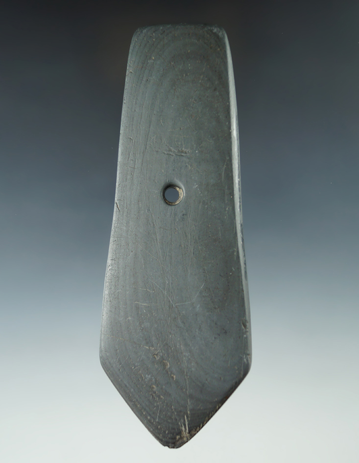 5 1/2" Hopewell Pentagonal Pendant - Morrow Co., Ohio. Ex. Dickinson , Morrow, Ted Weaver .