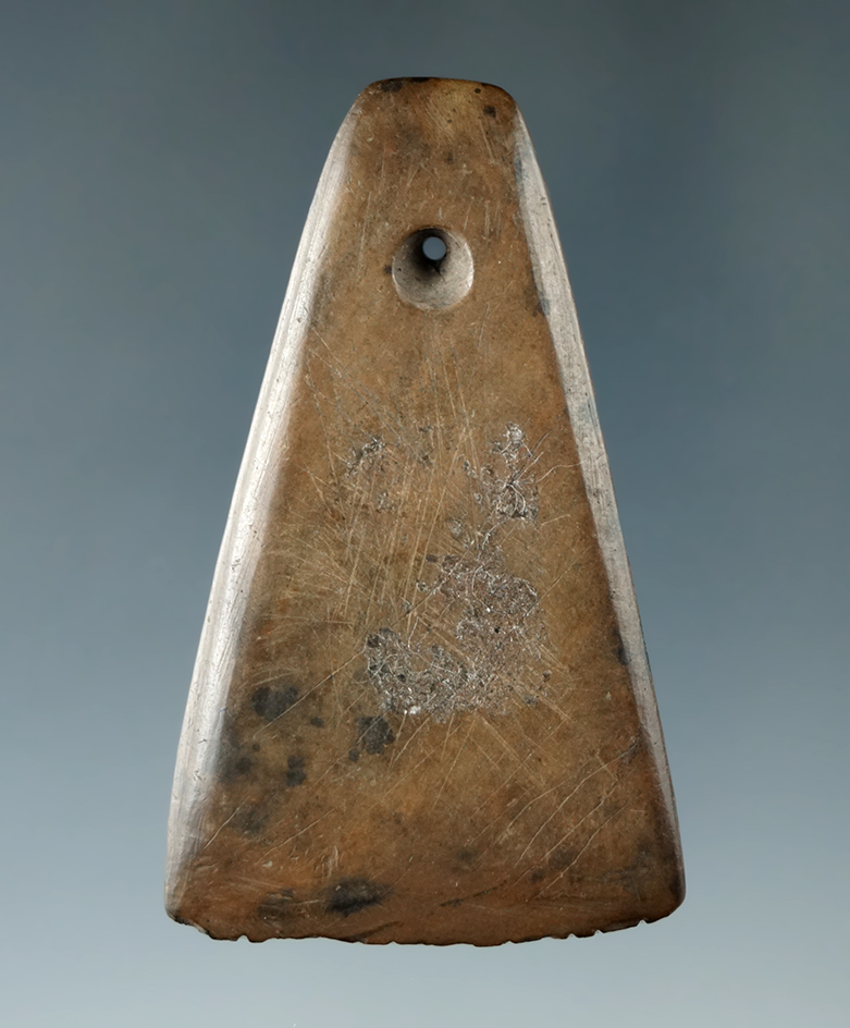 2 3/8" Miniature Ft. Ancient Fringed Pendant - Geauga Co., Ohio. Pictured. Ex. Crocker, Gillium.