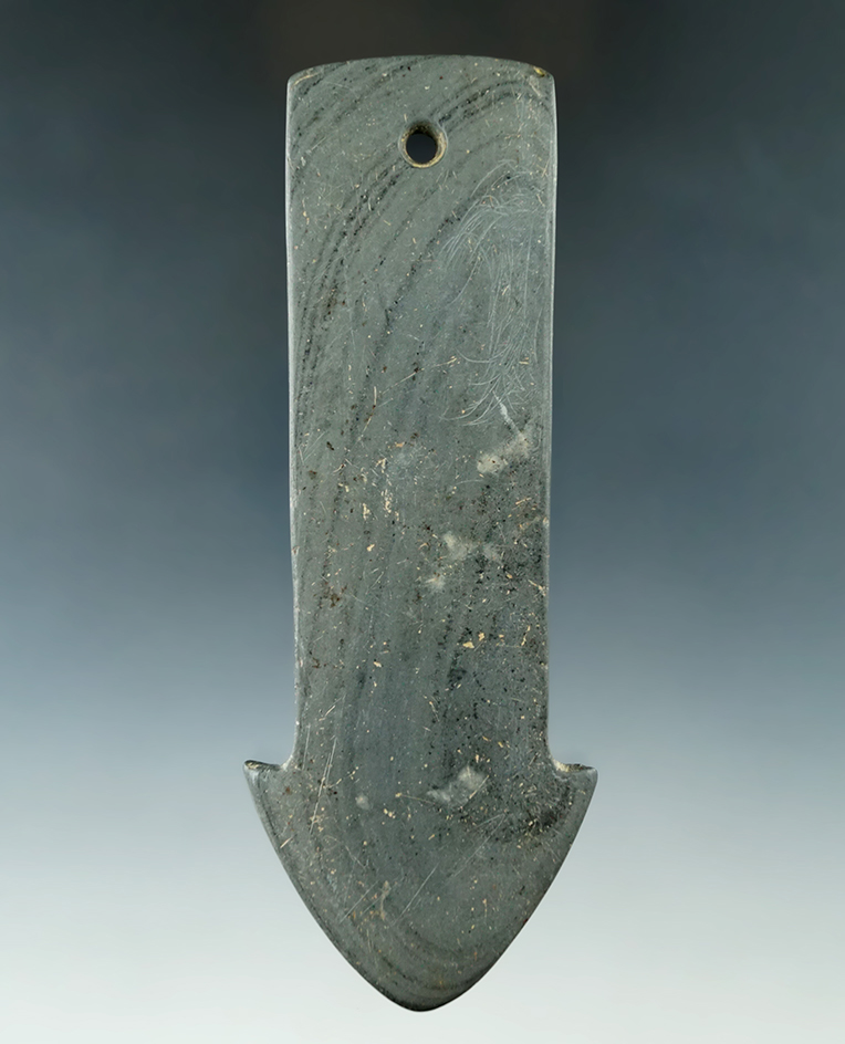 5 1/8" Adena Anchor Pendant found in Killbuck, Holmes Co., Ohio. Ex. Gandee, Thursby, Steve Fuller.