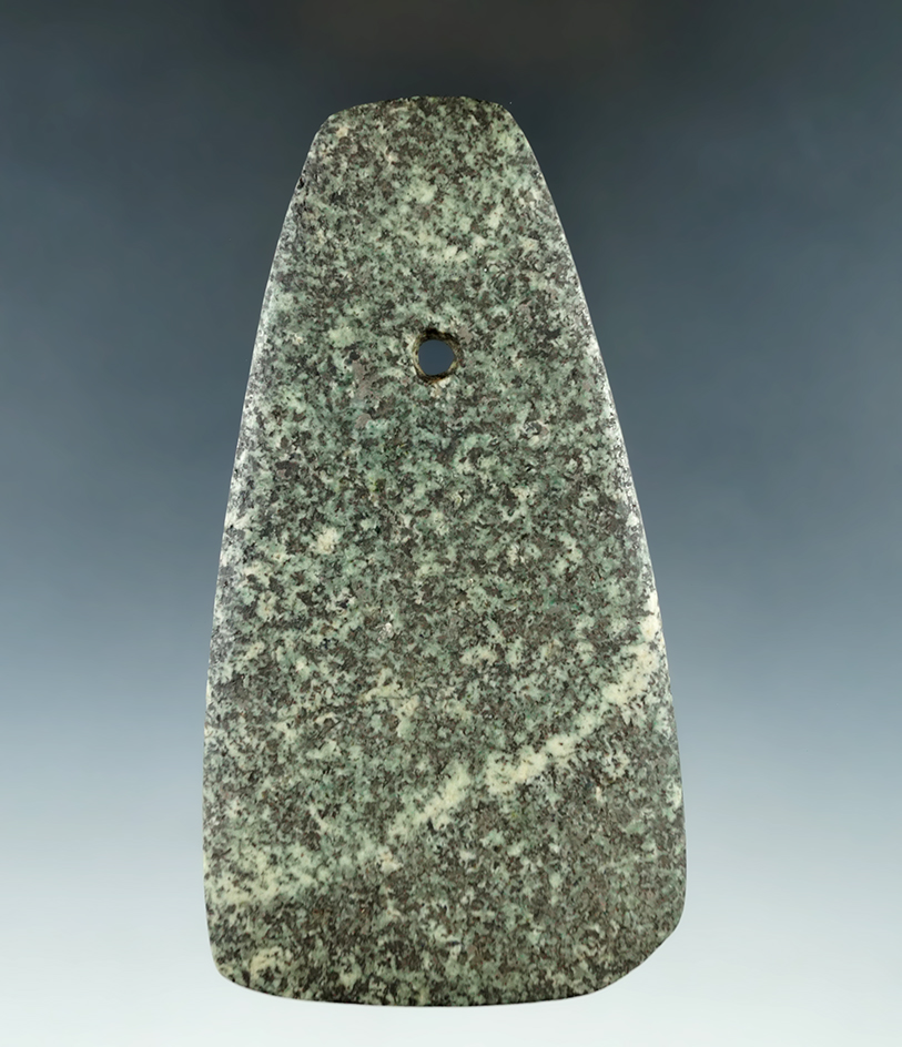 4 1/2" Intrusive Mound Trapezoidal Pendant. Pictured.  Ex. Harry T. Bell, Dr. Robert E. Bell, Townse