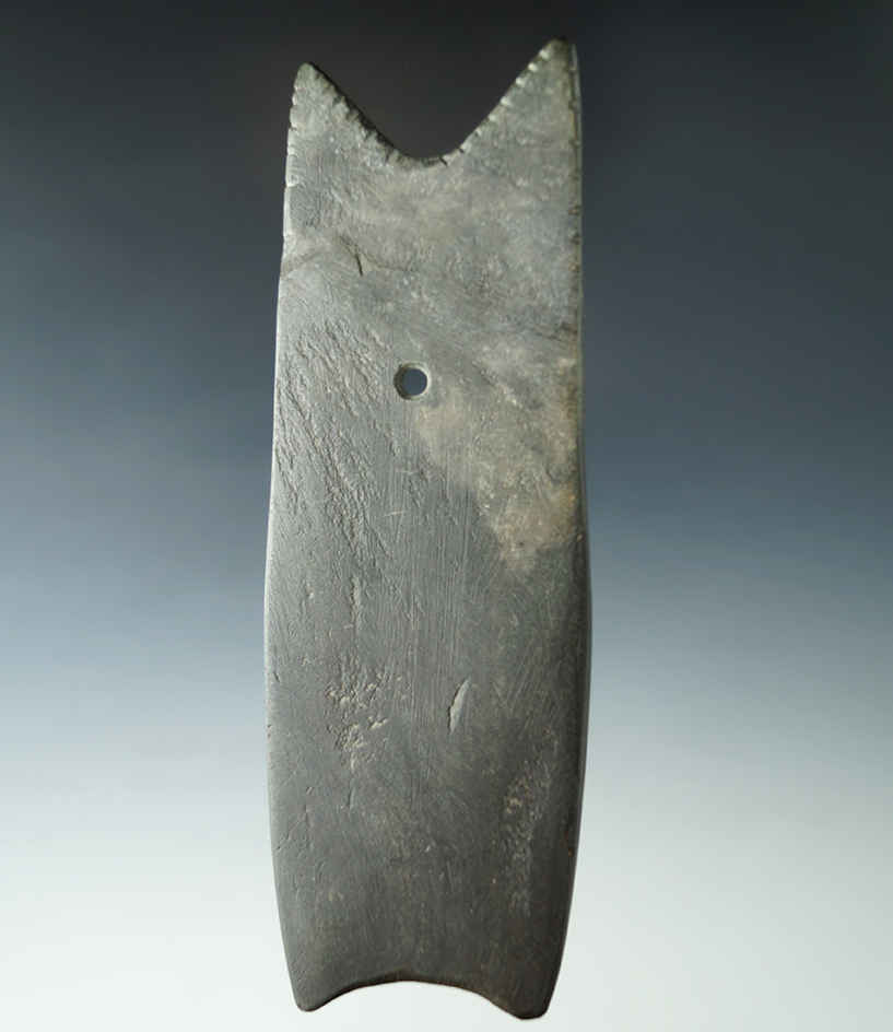 Uniquely styled with indentations on both sides 5 7/8" Hopewell Pendant that is tallied Ex. Dr. Meus