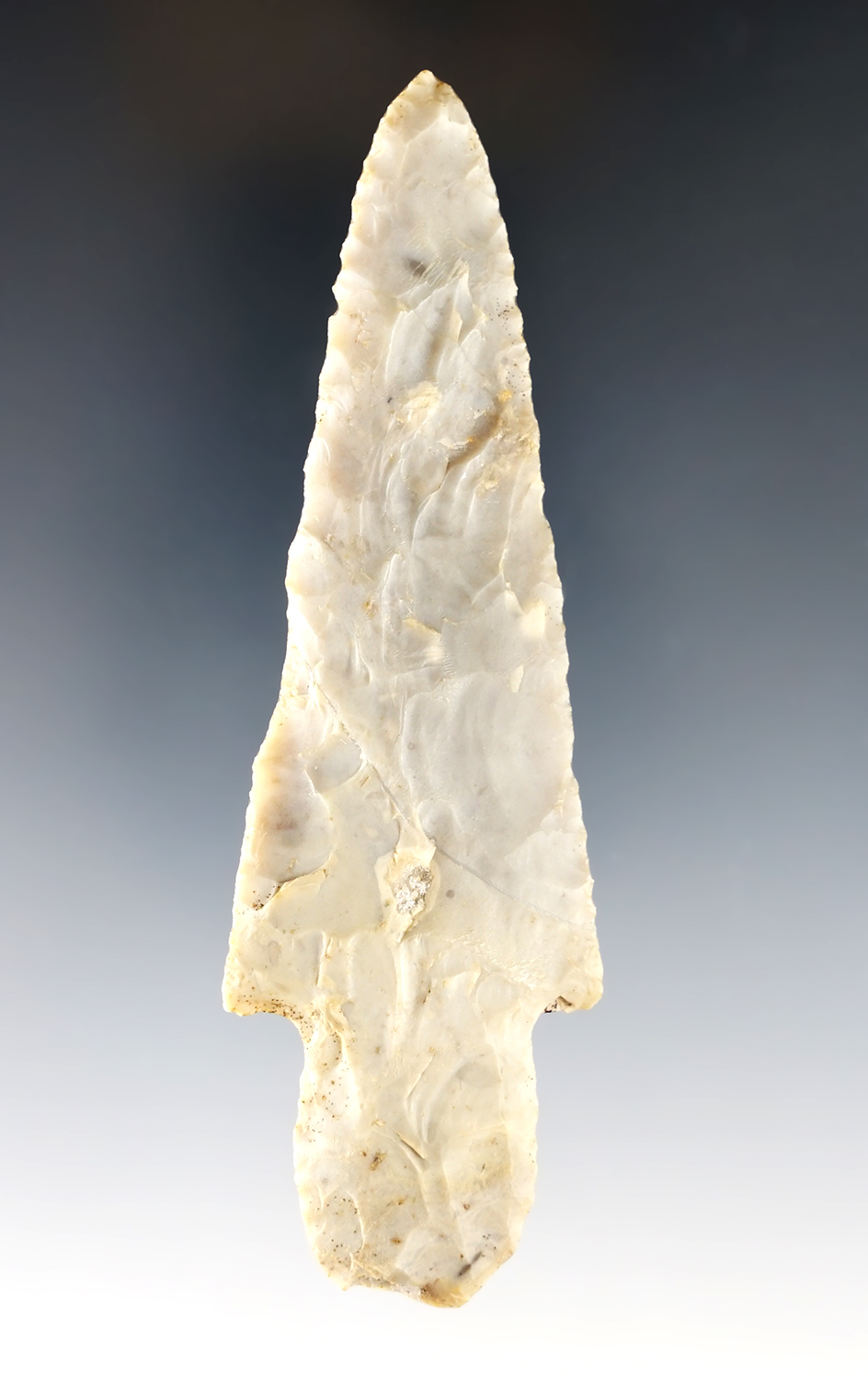 Nice 4 3/16" Flint Ridge Adena found by Bill Likens in Madison Co., Ohio.