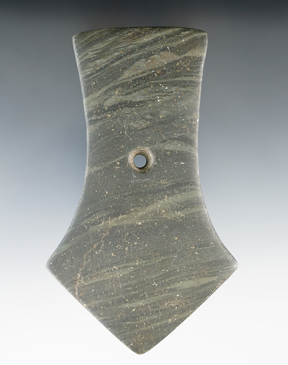 5" Hopewell Pentagonal Pendant found in 1939 by Charles "Chink" Watkins in Ross Co., Ohio.