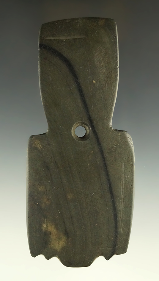 Sale highlight! Exceptional 5 3/16" Hopewell  Shovel Pendant - Geauga Co., Ohio Ex. Platt. Pictured.
