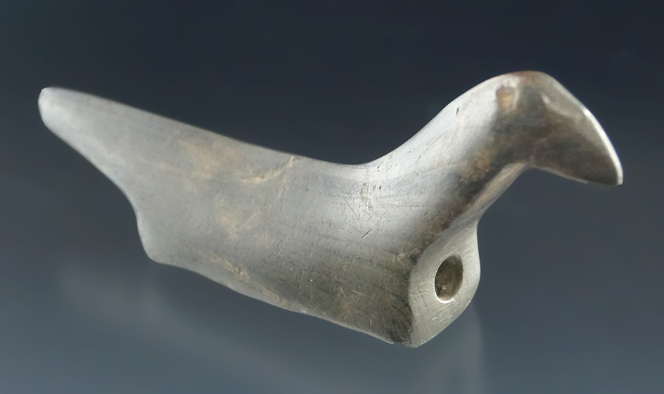 Pictured! 4 1/4" Birdstone with restoration to the beak area found in Yates Co., New York.