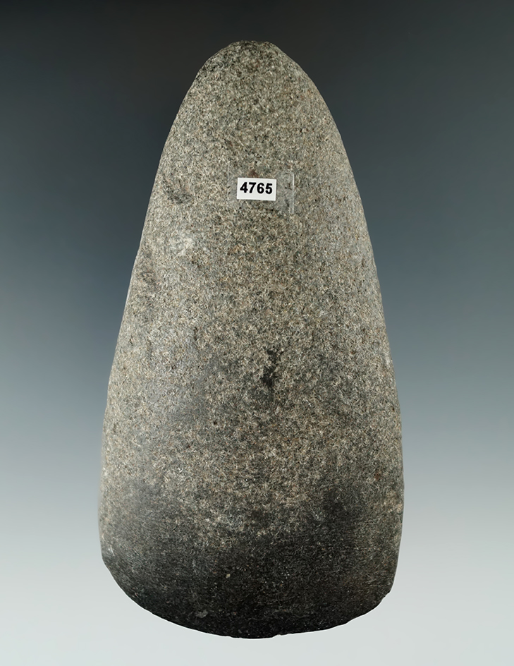 4 3/4" Adena Hardstone Celt found in Ohio.  Nice bit polish.