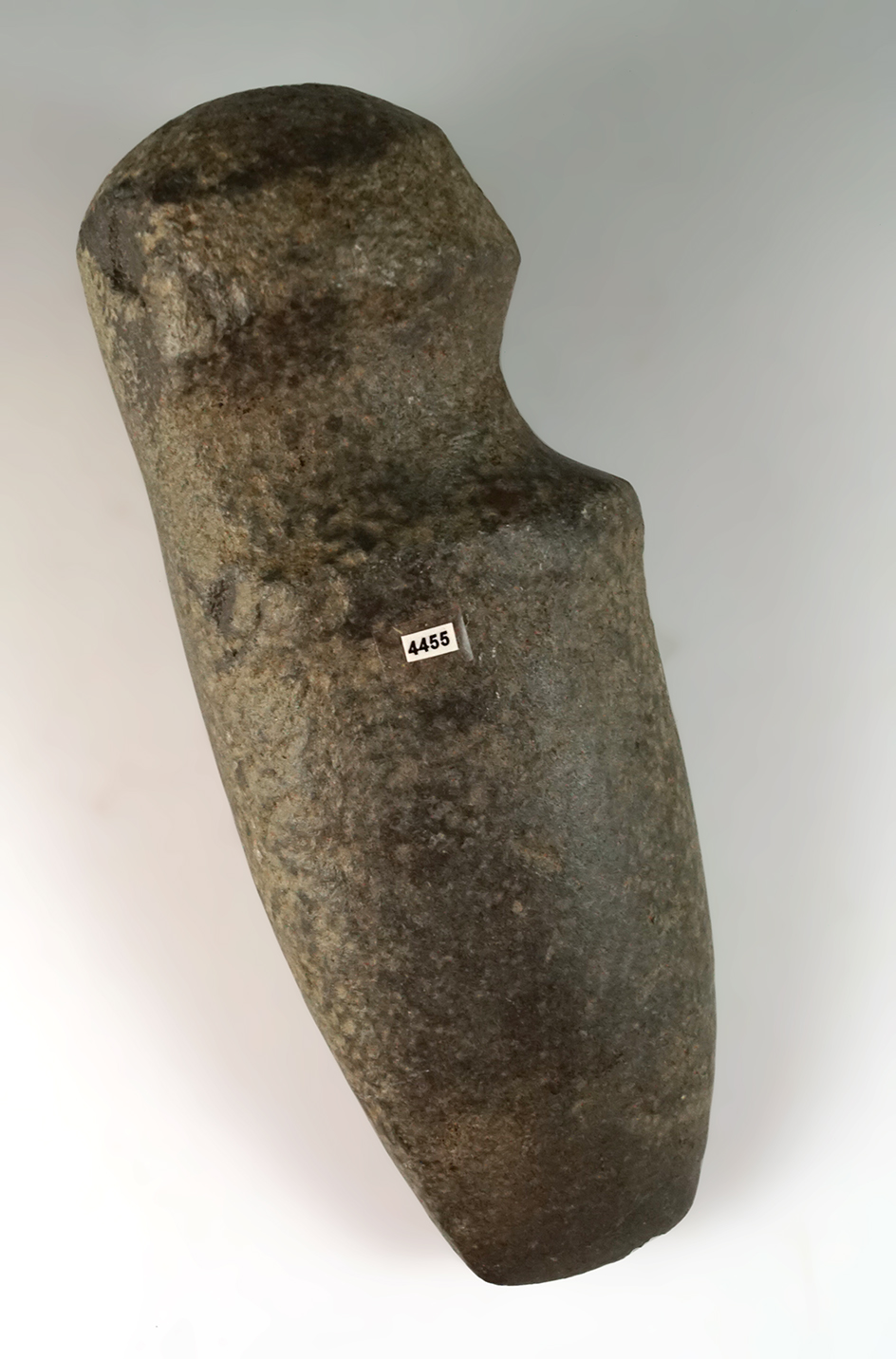 7 5/8" 3/4 Groove Axe found in Miami Co., Ohio.  Ex. Ron Elleman, Dick Putterbaugh.