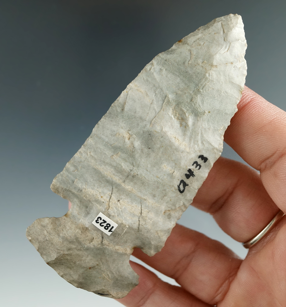 3 9/16" Dovetail made from Indiana Green and found in Indiana.