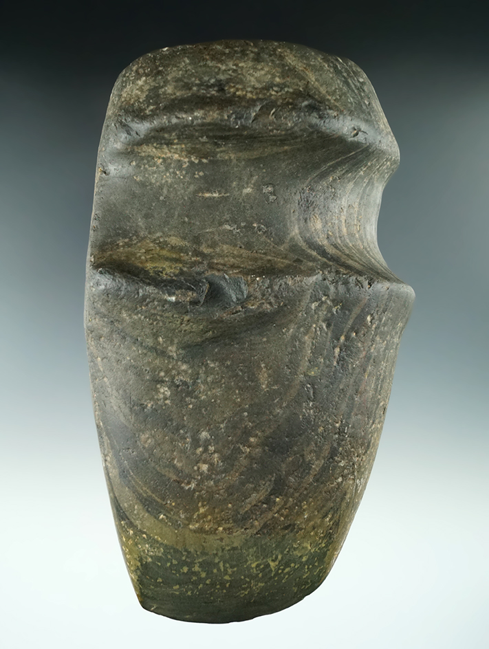 6" Slate 3/4 Groove Axe found in Montgomery Co., Ohio.  Ex. Kenny McNeal.