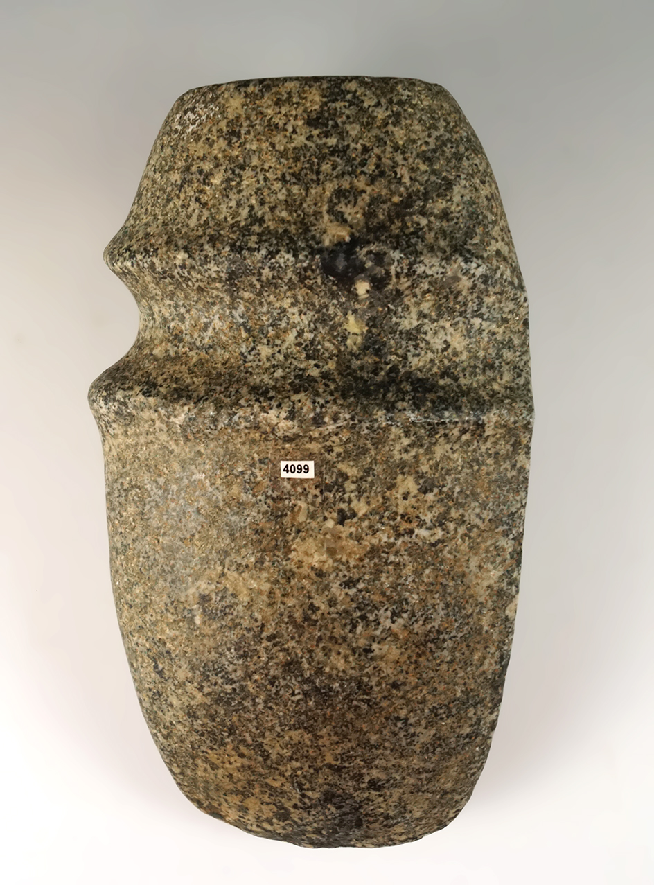 7 3/4" 3/4 Grooved Hardstone Axe found in Ohio.
