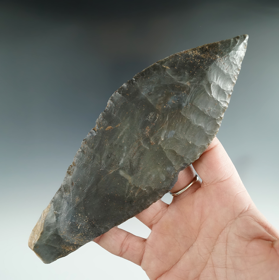 6 3/4" Hornstone Morse Knife found in Indiana.