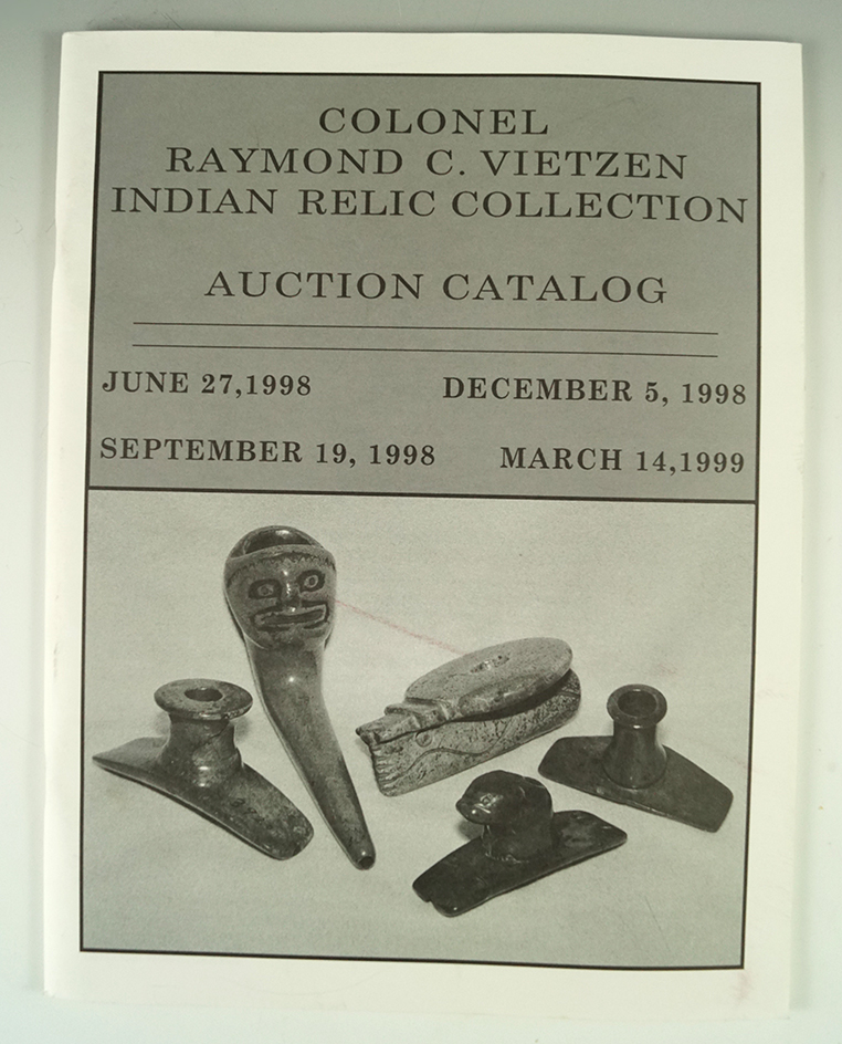 Colonel Raymond C. Vietzen Indian Relic Collection Auction Catalog.