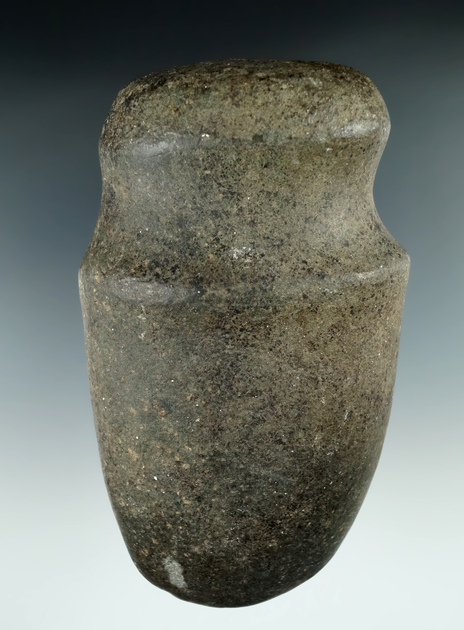6 5/8" Full Groove Axe made from Hardstone and was found in Ohio.