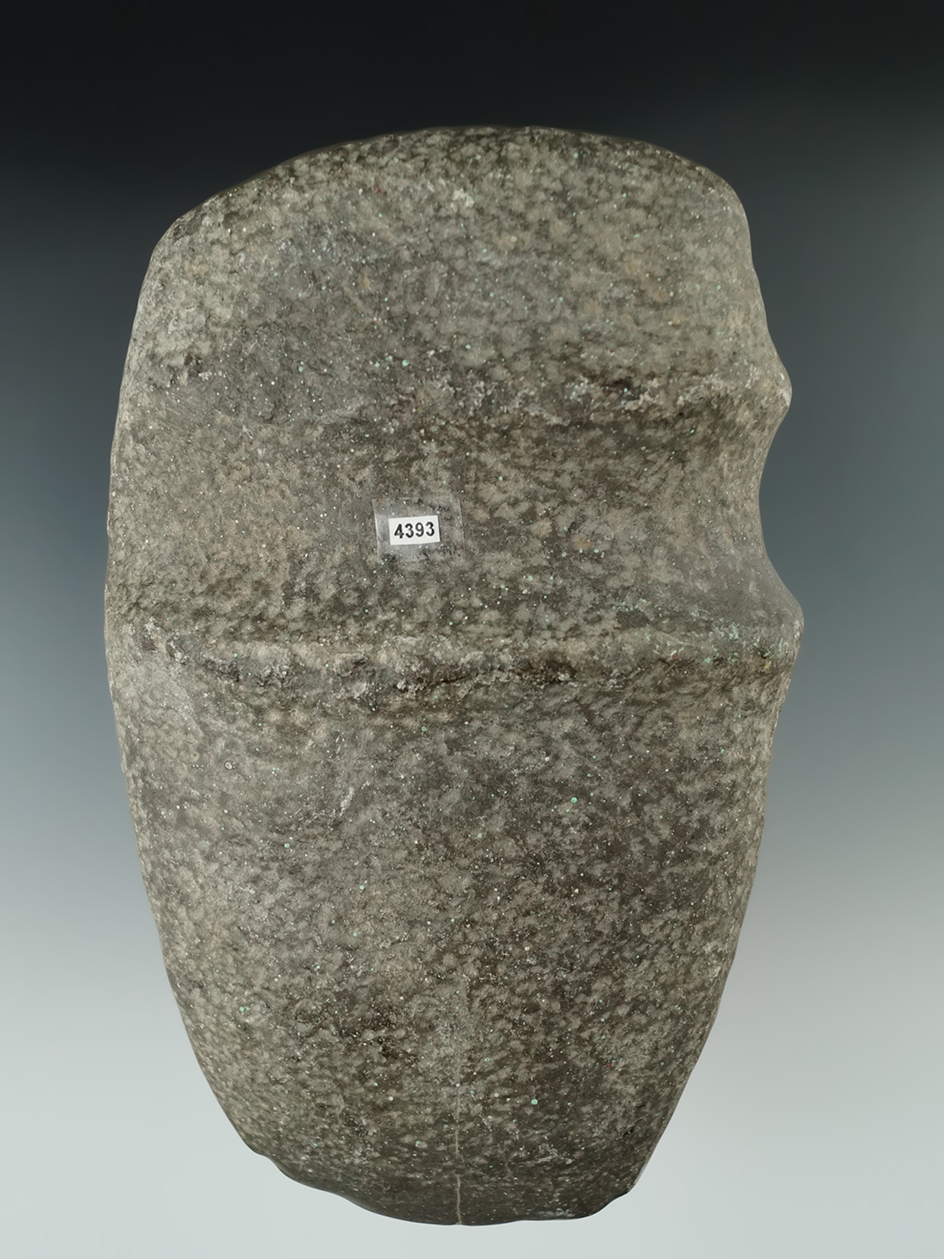 7 1/8" Hardstone 3/4 Groove Axe found in Ohio.