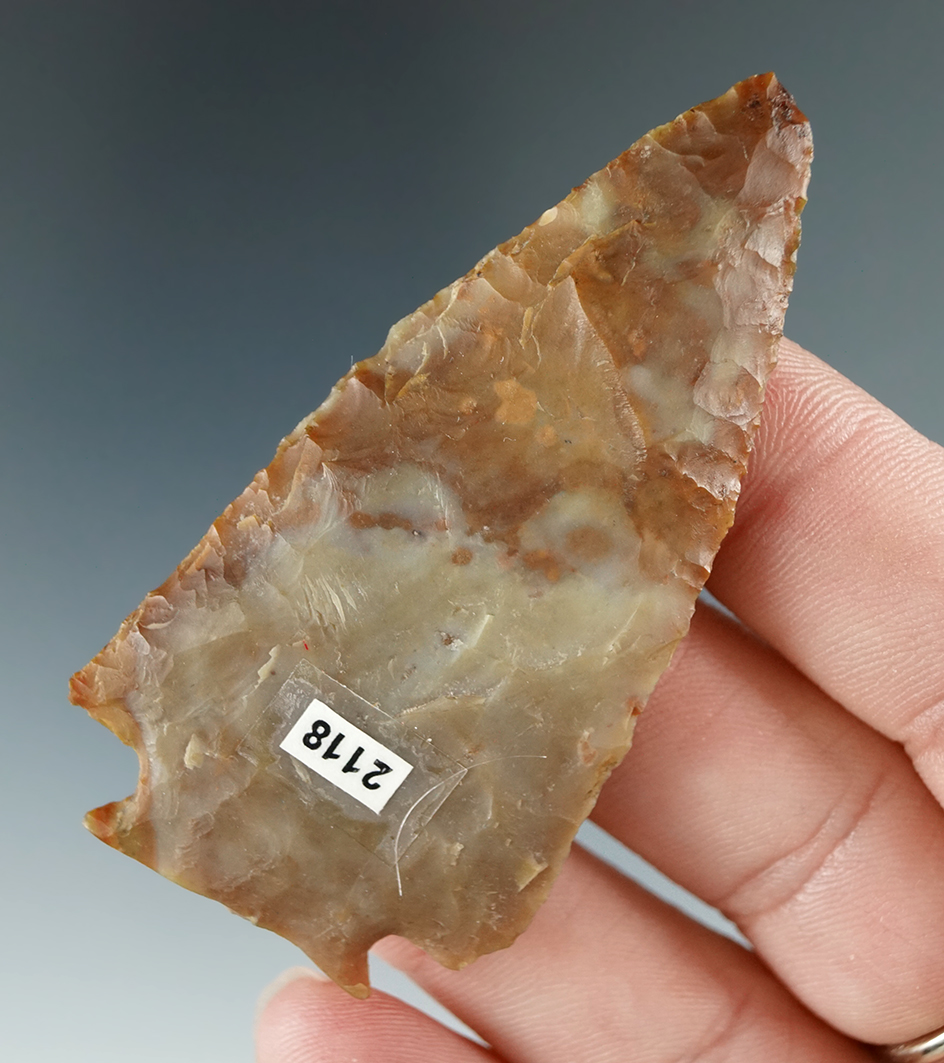 Beautiful coloring on this 2 9/16" Decatur Fracture Base found in Rand Co., Illinois.  Ex. C. Smith.