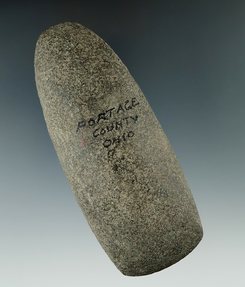 5 5/16" Hardstone Celt found in Portage Co., Ohio.