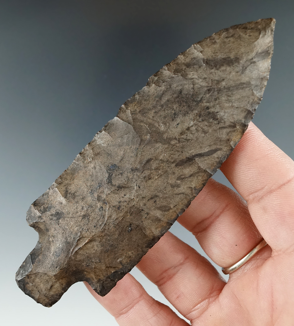 4 3/8" Adena found in Benton Co., Tennessee. Ex. J.D.Strain, M. Martin Collections.