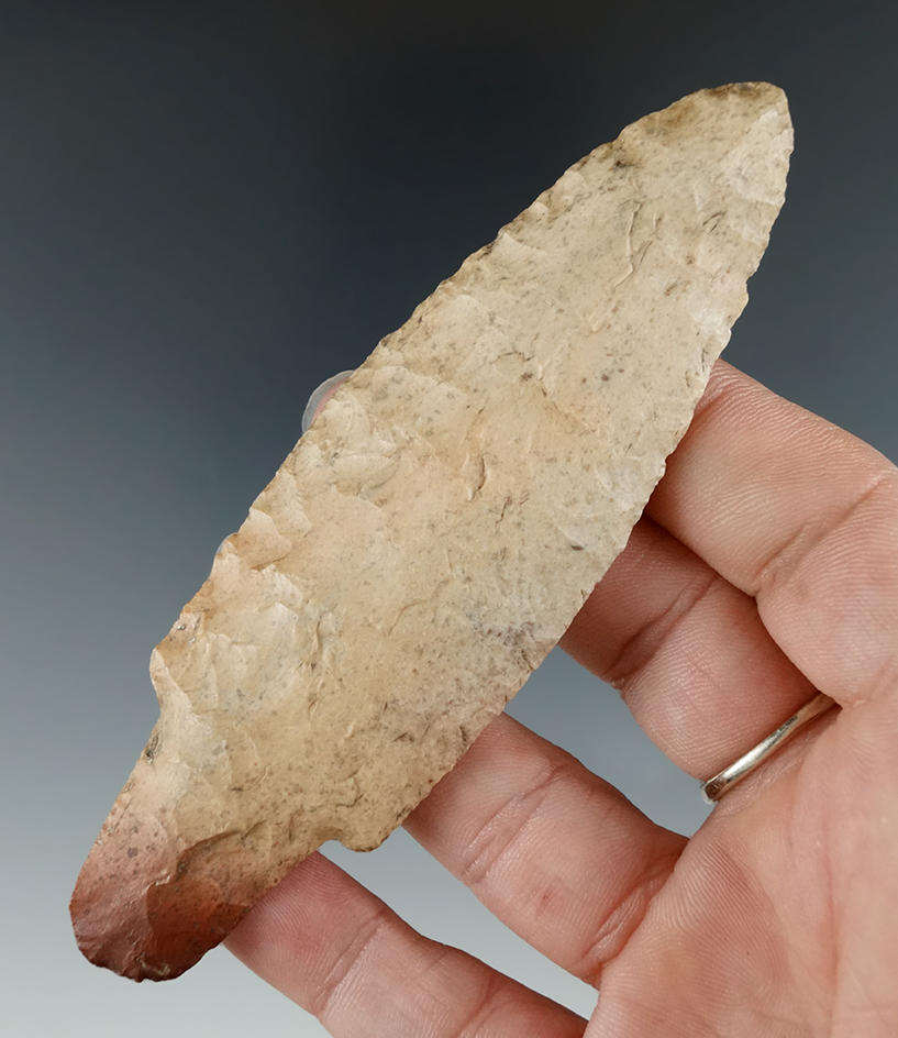 4 5/16" Adnea made from Burlington Chert, found in Camden Co., Missouri. Jackson COA.