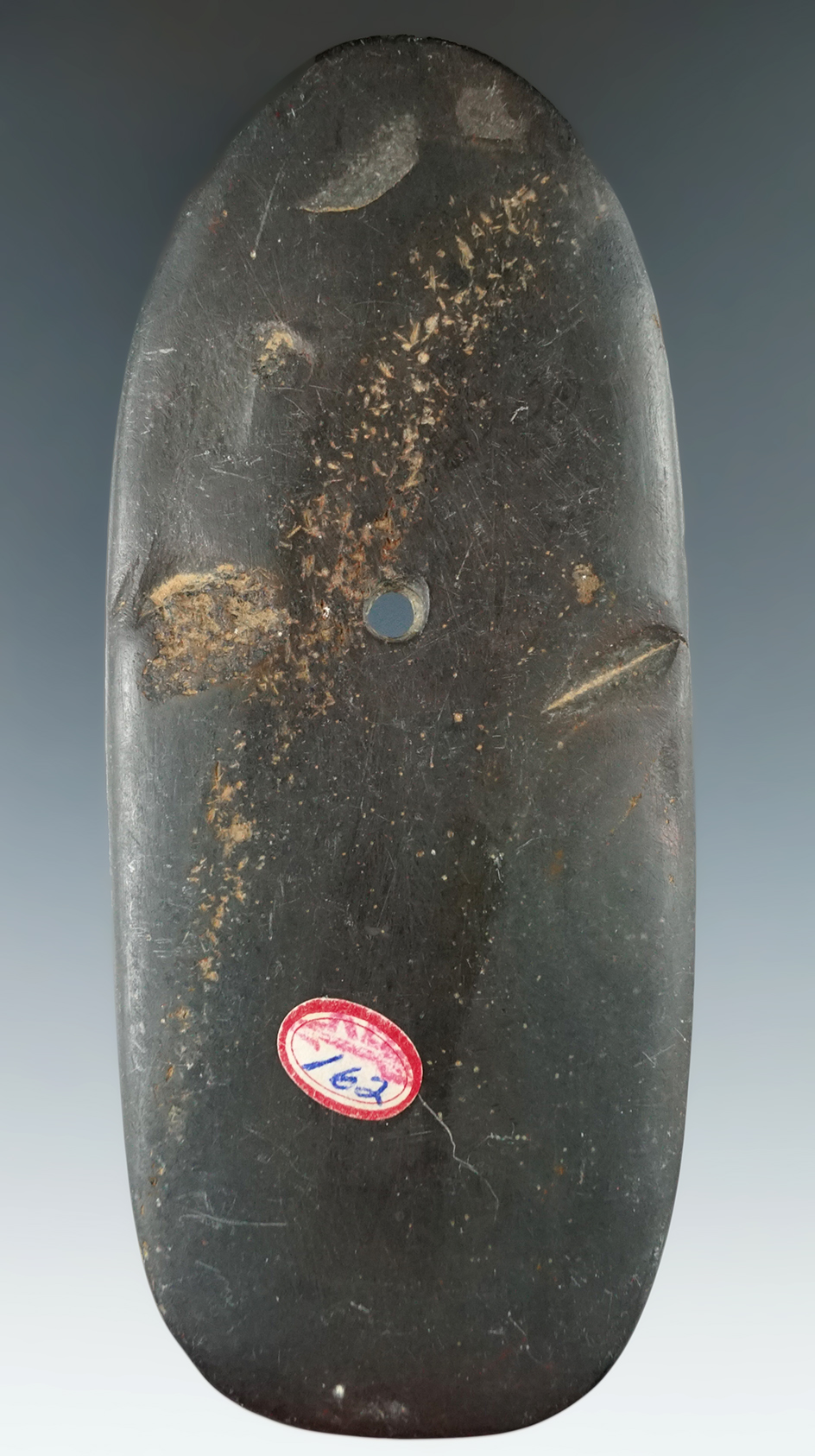 4 3/4" Glacial Slate Pendant found near Youngstown, Ohio near Pennsylvania line.