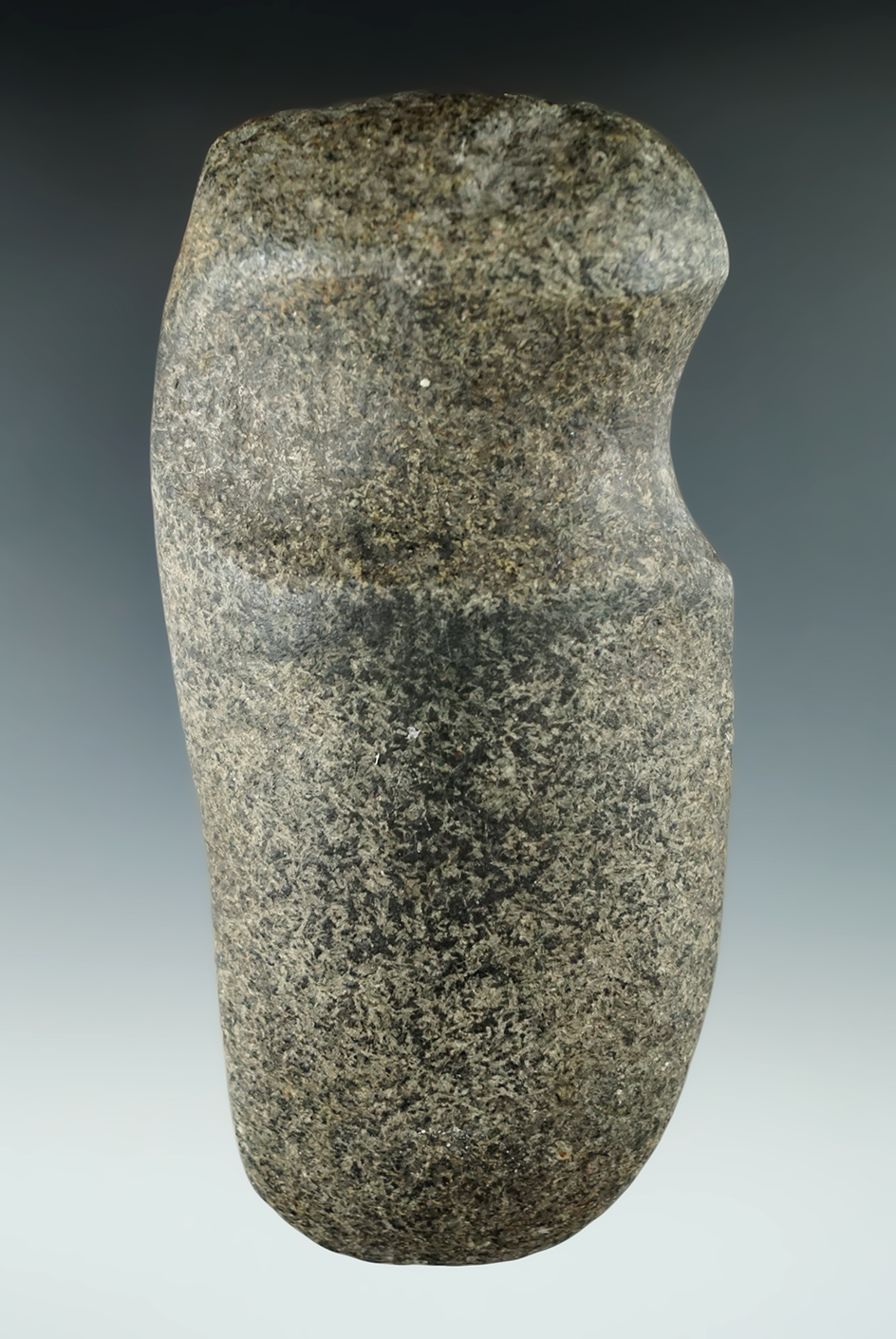 5 1/2" Long 3/4 Grooved Granite Axe found in Miami Co., Ohio.