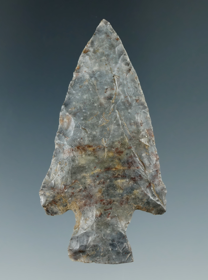 2 9/16" Buck Creek found at Fudge Mound in Indiana. Ex. Jon Dickinson.