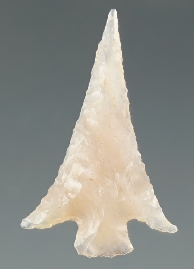 1" Columbia Plateau made from clear white Agate. Found near the Columbia River, Oregon.