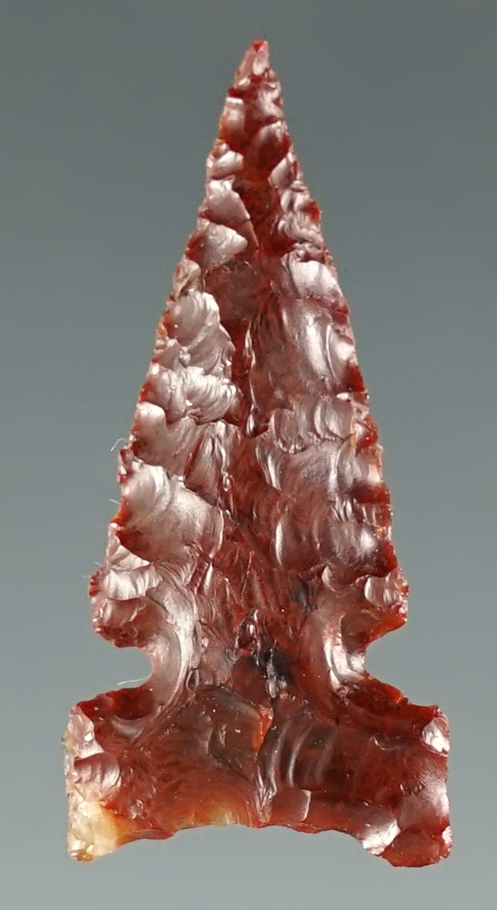 1 1/8" Desert Sierra made from red and brown Agate. Found near the Columbia River, Oregon.