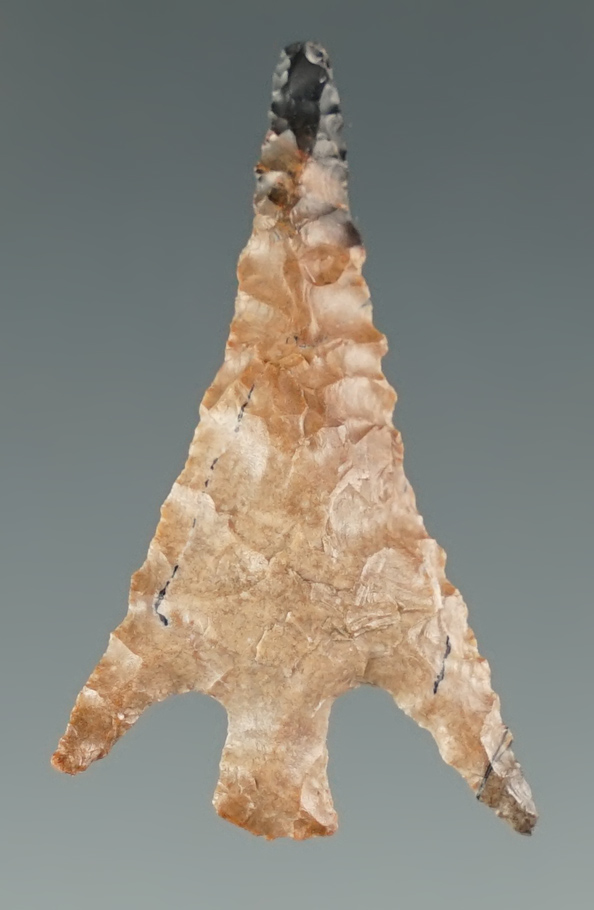 1 1/4" Gunther Barbed made from gray Jasper. Found in southern Oregon.