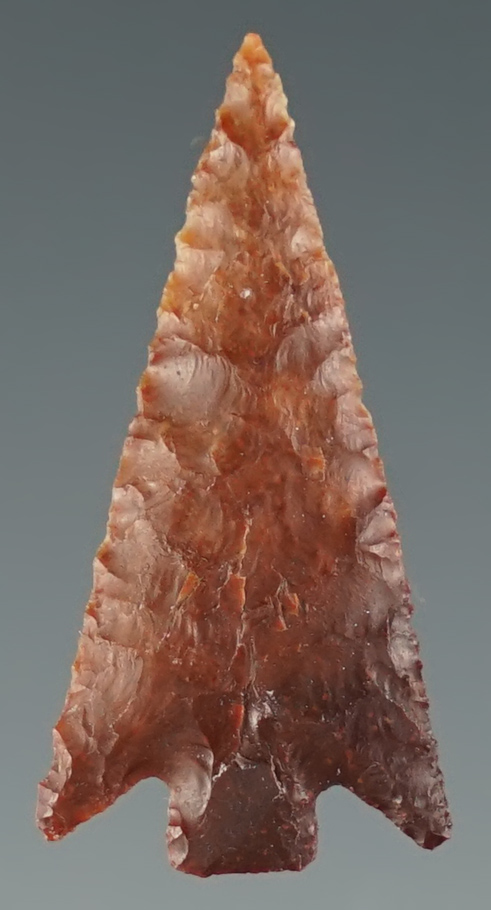 1" Wallula made from brown Jasper. Found near the Columbia River, Oregon.