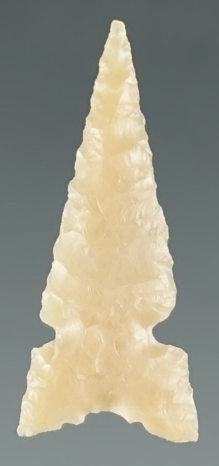 1 1/8" Desert Sierra made from cream Agate. Found near the Columbia River, Oregon.