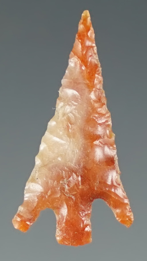 1" Columbia Plateau made from red and white Agate. Found near the Columbia River, Oregon.