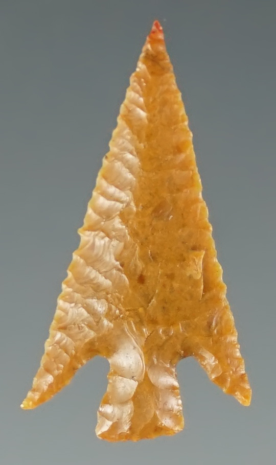 1" Columbia Plateau made from yellow Jasper. Found near the Columbia River, Oregon.